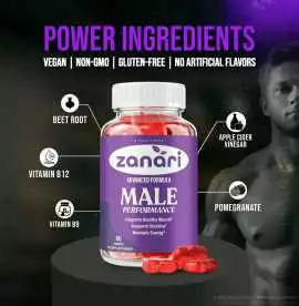 Zanari Male Enhancement Gummies, Ajo