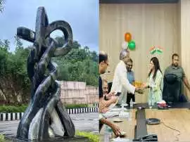Spirit Lines,  A sculpture by artist Neeraj Gupta
