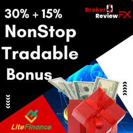 30% + 15% NonStop Tradable Bonus – LiteFinance, New York