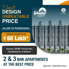 Apex  Splendour  new  fresh  project 2 &3 Bhk , Ghaziabad