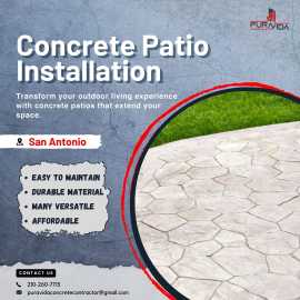 Concrete Patios Installation San Antonio, San Antonio