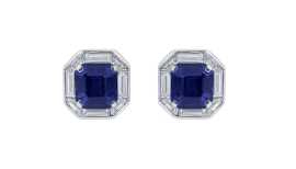 Platinum 8.26ct Sapphire Frame Earring , $ 150,000