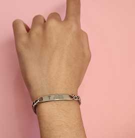 Stainless Steel Medical Alert ID Bracelet, $ 22