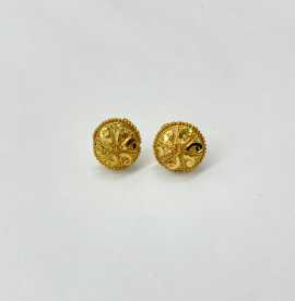 Traditional Women Brass Stud Earrings, $ 8