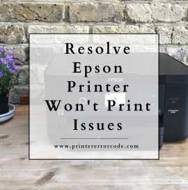 Resolve Epson Printer Won't Print Issues , Haltom City