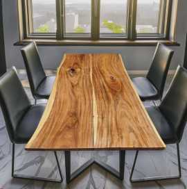 Solid wood dining table: Family gathering, ₹ 30,360