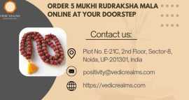 Order 5 Mukhi Rudraksha Mala Online At Your Doorst, ps 0