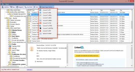 Move NSF Emails into PST or Various File Formats, Acton