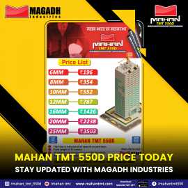 Mahan TMT 550D Bar Price Today - Stay Updated, Patna