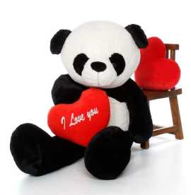 Loveable Valentine Panda Bear from Giant Teddy, $ 194