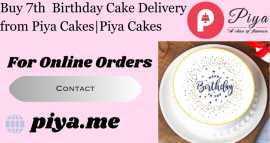 Buy 7th  Birthday Cake Delivery from Piya Cakes|Pi, ps 0