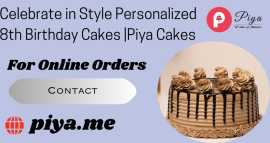 Celebrate in Style Personalized 8th Birthday Cakes, $ 0