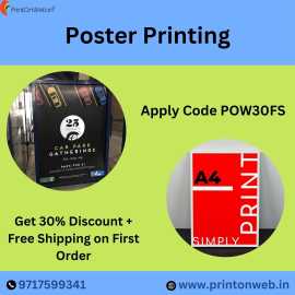 30% Off Custom Posters + Free Shipping with POW30!, Lucknow