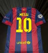Lionel Messi Jersey Signed Beckett Authentication , ps 799