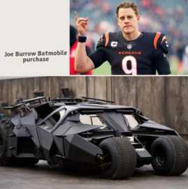 Joe Burrow Spends $3M on Batmobile While Signing a