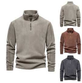 Warm Mens Half Zip Pullover by Buy inHappy, $ 45