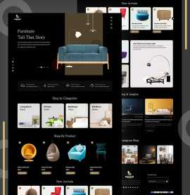 Furniture Shop Landing Page, Dover
