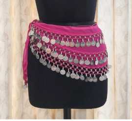 Belly Dance Costume Belt for Women with Silver Coi, $ 8