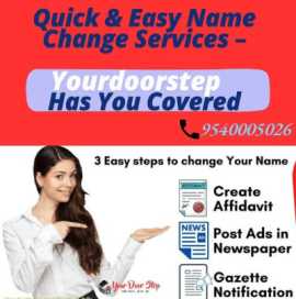 Quick & Easy Name Change Services – Yourdoorst, Delhi