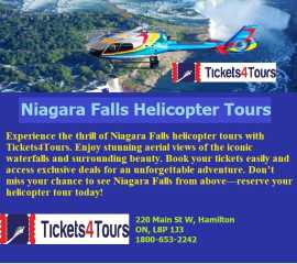 Niagara Falls helicopter tours, Hamilton