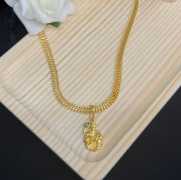 Gold Plated God Hanuman Idol Pendant Necklace, $ 18