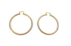 Engraved Hoop Earrings, Los Angeles