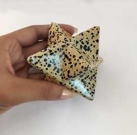 Dalmatian Jasper Gemstone Merkaba For Positive Ene, Los Angeles