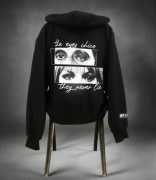 Tondra Black Hoodie with Eyes – Bold & Mysteri, Delhi