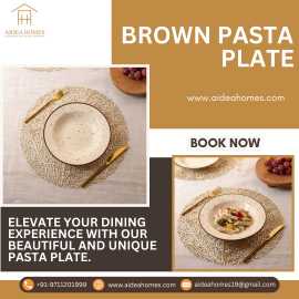 The New Dining Trend Brown Pasta Plate Aidea Homes, Noida