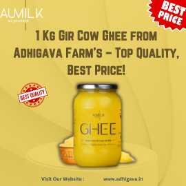 1 Kg Gir Cow Ghee from Adhigava Farm's – Top Quali, Rajkot