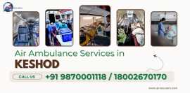 Air Ambulance Services in Keshod, Allahabad