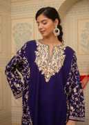 Shop Amal Blue Kashmiri Phiran for Women , Delhi