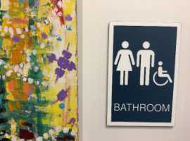 High-Visibility ADA Restroom Signs , Corona