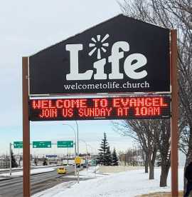 Custom Pylon Signs with LED Lighting Options, Edmonton
