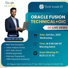 Oracle Fusion Technical Live Demo – Master Integrations, Reporting & Cloud Tools with Tech Leads IT
