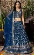 Stunning Blue Lehenga with Unmatched Discounts, $ 65