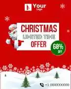 Best Christmas Offers & Sale Posters |Brands.l, Ahmedabad
