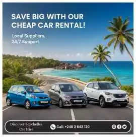 Online Car rental in Seychelles, Victoria