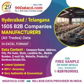 Buy Top Verified Hyderabad Companies list, Hyderabad