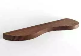Curved Wall Shelf That Turn Natural Wood into Func, $ 0