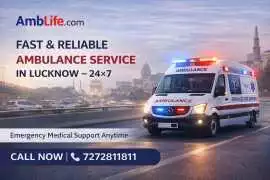 Fast & Reliable Ambulance Service In Lucknow 2, Lucknow