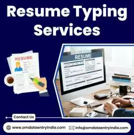 Affordable Resume Typing Services in India, Ahmedabad