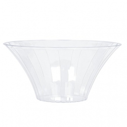 2 x Contenitori Per Confetti e Caramelle Ciotola In Plastica Trasparente 23 cm 477882-86 - 1