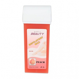 Cera depilatoria, 6Tastes 100g crema depilatoria professionale per la pulizia delle ascelle viso (Peach) - 1
