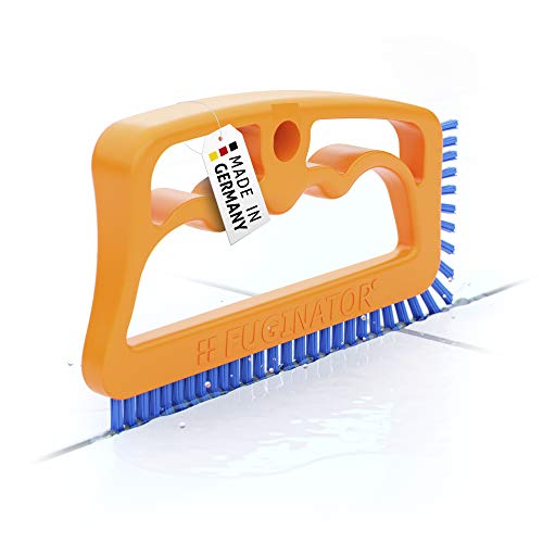 FUGINATOR® Spazzola per Fessure – arancione/blu – Universale per Bagno, Cucina e casa