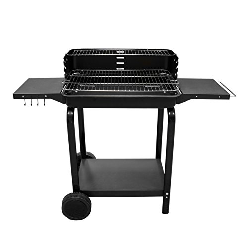 GardenKraft 19600 60 x 40 cm Antracite Trolley BBQ – Marrone