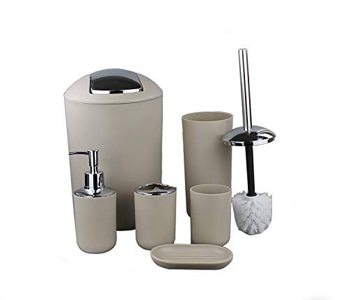 Scopino WC con design moderno con porta scopino bagno incluso mDesign Set da 2 Scopino bagno in acciaio spazzolato argento
