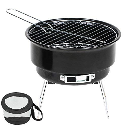 Griglia del barbecue, Griglia del terrazzo del giardino, Secchio del barbecue del carbone di legna, campeggio del barbecue, barbecue, festival di picnic, diametro 25,4 cm