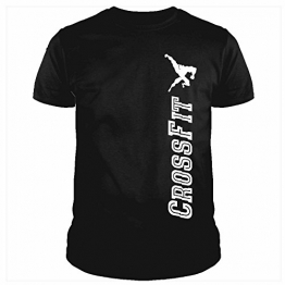 IDEAMAGLIETTA CR0001U T-Shirt Uomo Crossfit E SAGOMA Uomo Fitness Sport Allenamento (XL, Nero) - 1