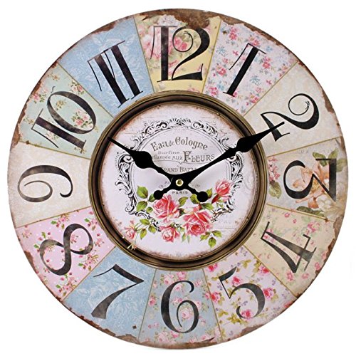 Jones Home And Gift, Cl_32723, Orologio da Parete, Pastello